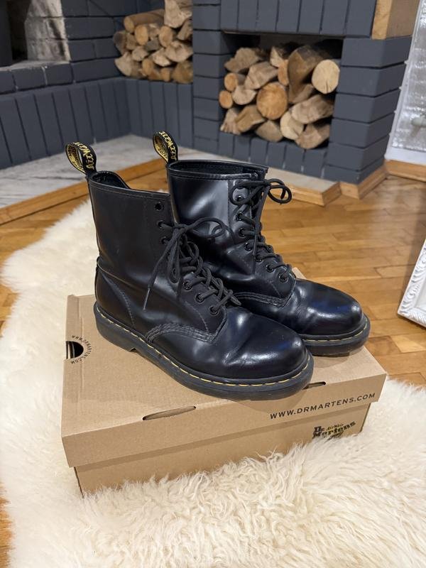 Donna Dr. Martens Stivali Nero Pelle 38