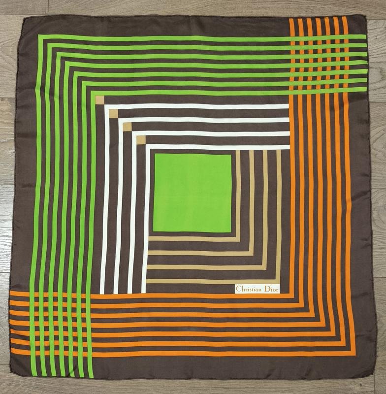 Christian Dior Шарф Разноцветный Шелк