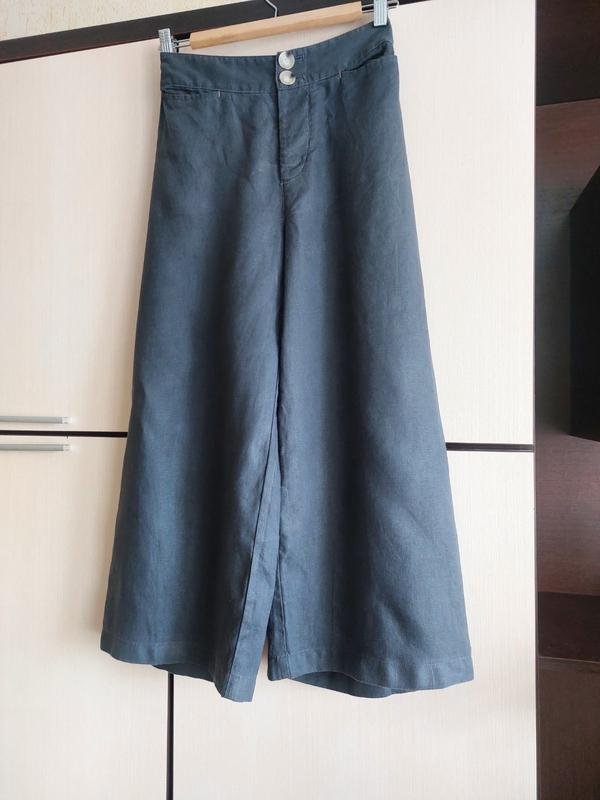 Damen White Stuff Hose Grau Leinen S