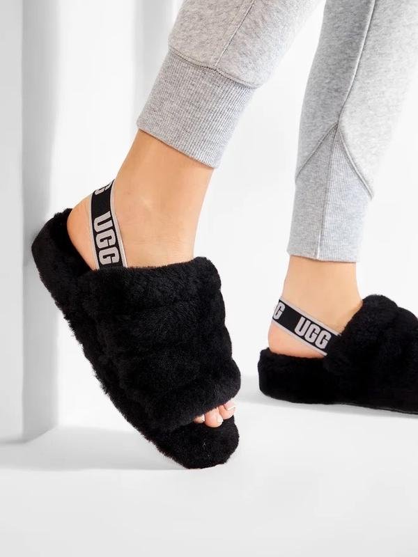Damen UGG Hausschuhe Schwarz 37