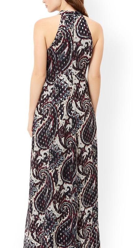 Damen Monsoon Kleid Mehrfarbig Seide S