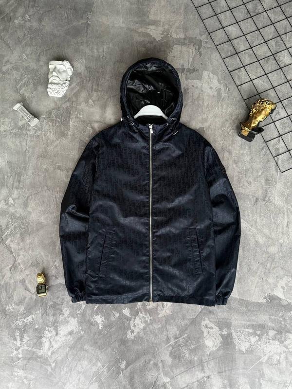 Herren Christian Dior Jacke Graphit Polyester S