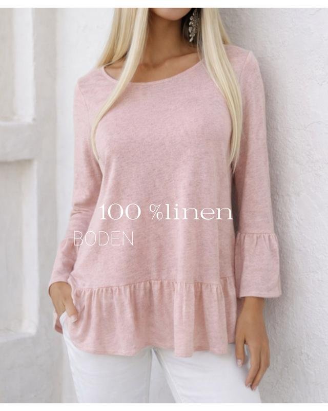 Donna Boden Camicia Rosa Denim S