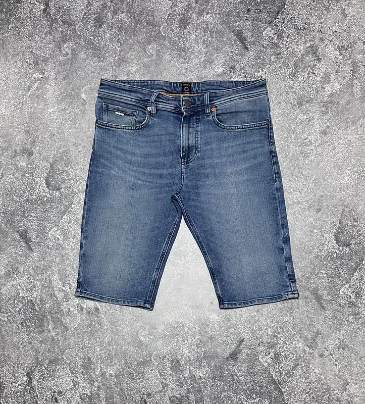 Homme Boss Shorts Bleu Marine Denim 32