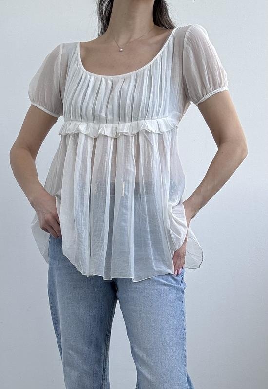 Damen Sportmax Hemd Weiß Baumwolle S