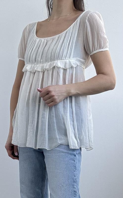 Damen Sportmax Hemd Weiß Baumwolle S