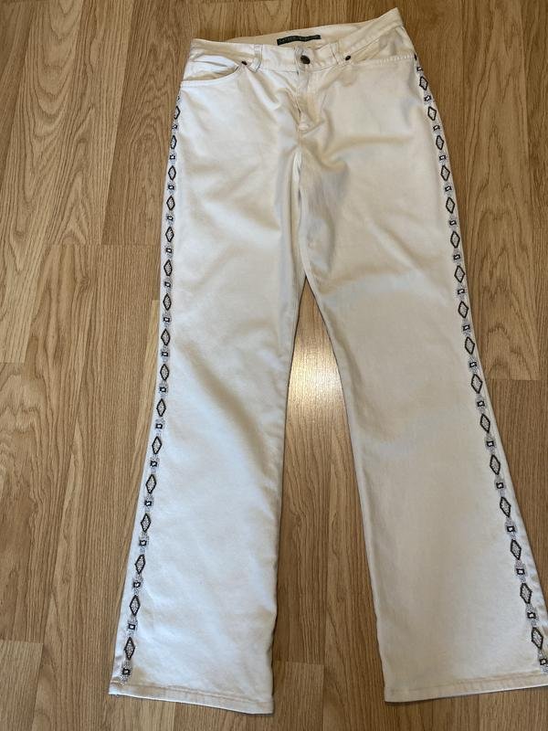 Femme Ralph Lauren Jeans Blanc Coton XS