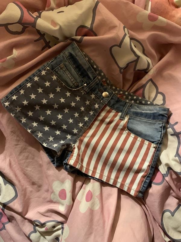 Femme Shorts en Jean Bleu Marine Autre