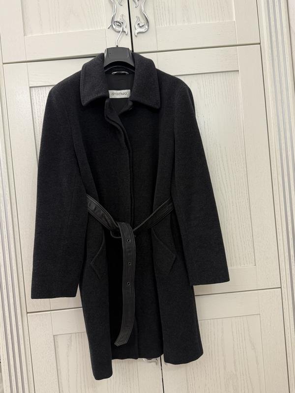 Damen Sportmax Mantel Grau Kaschmir M