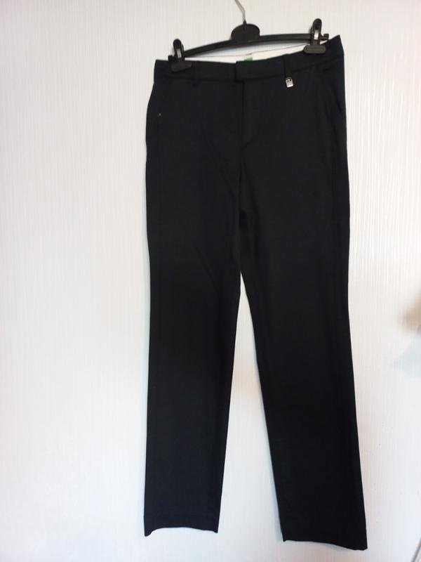 Женские Boss Брюки Чёрный Вискоза M