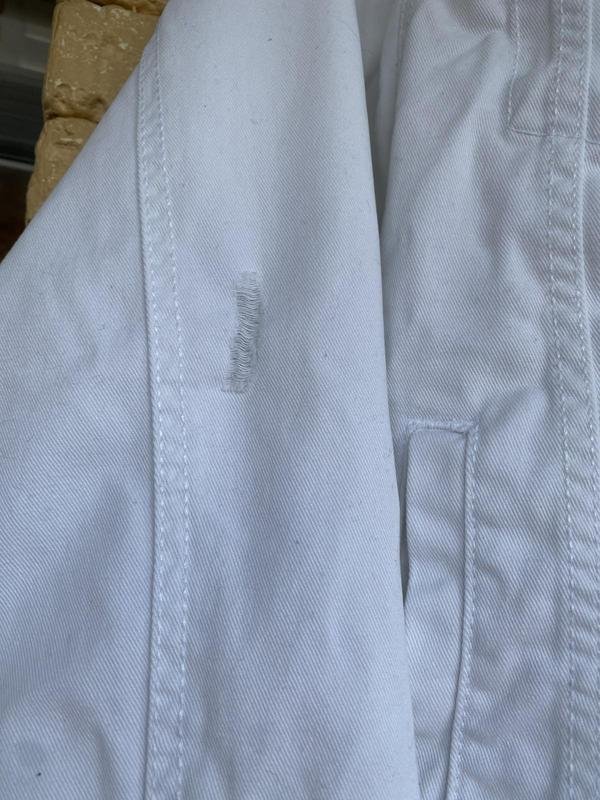 Women Yours Jacket White Denim L