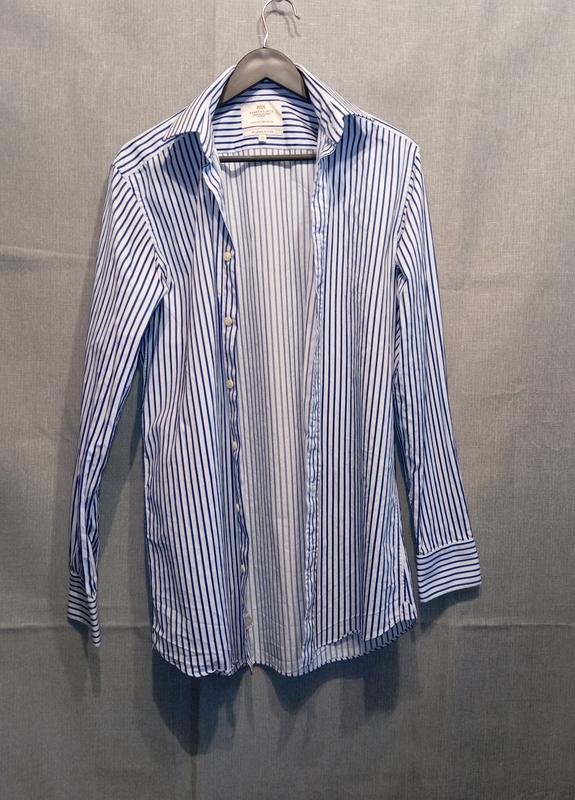 Men Hawes & Curtis Shirt White Cotton S