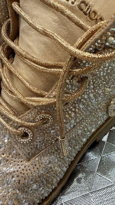 Женские Jimmy Choo Чоботи Бежевый 7