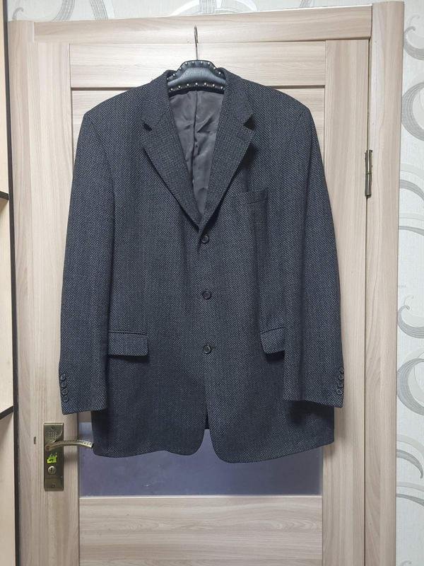 Men Carl Gross Blazer Black Wool XL