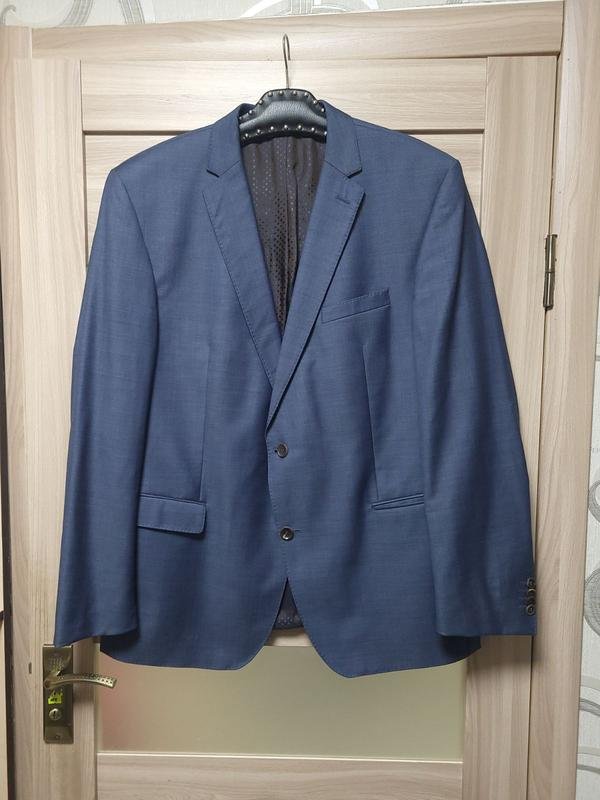 Men Carl Gross Blazer Grey Wool XL