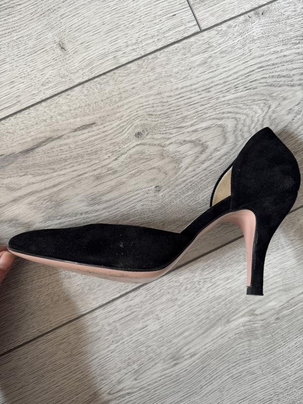 Damen Hobbs Absatzschuhe Schwarz Wildleder 38.5