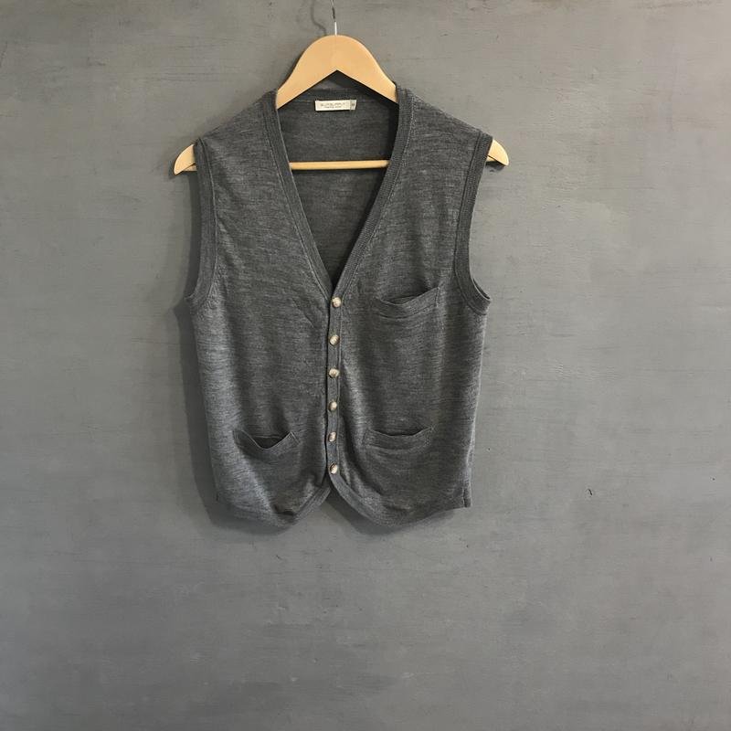 Men Suitsupply Vest Grey Wool XS