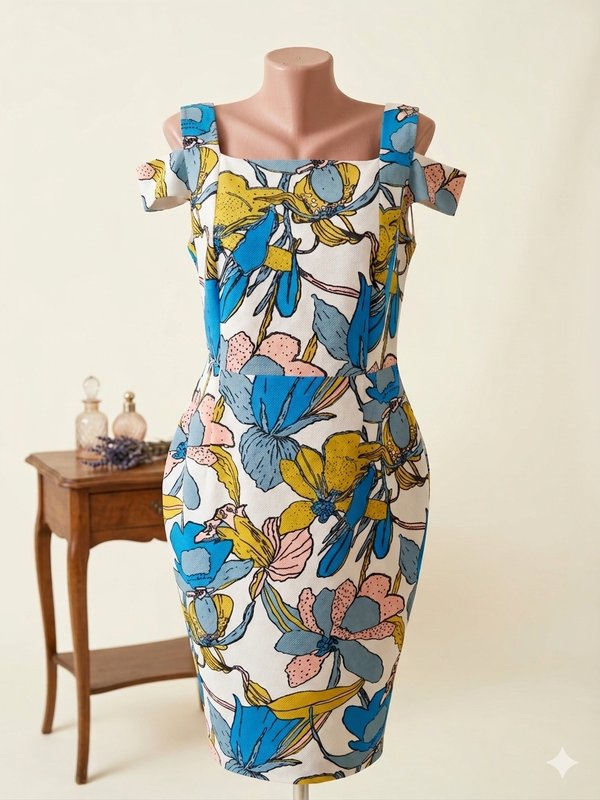 Damen Hobbs Kleid Weiß 40