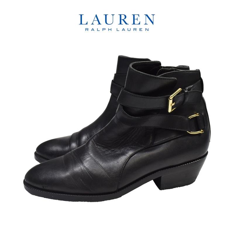 Donna Lauren Ralph Lauren Stivali Nero Pelle 38