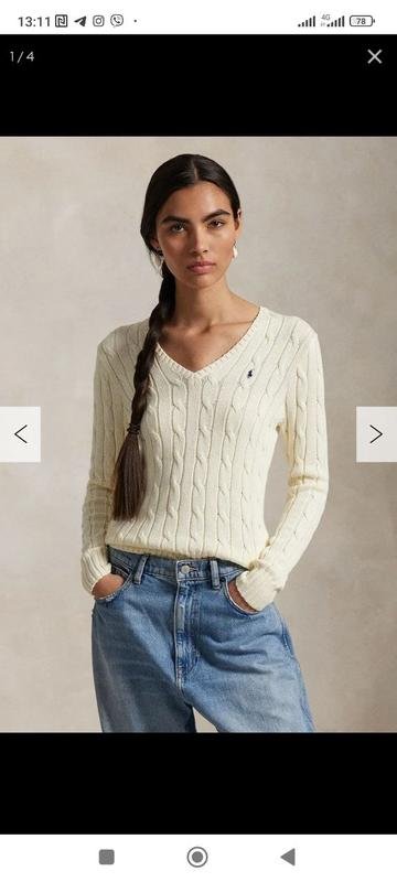 Women Polo Ralph Lauren Sweater White M