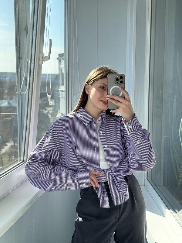 Femme Ralph Lauren Chemise Violet Coton XXL