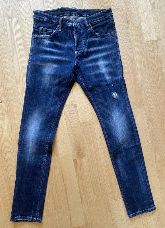 Женские Dsquared² Джинсы Тёмно-синий Деним S