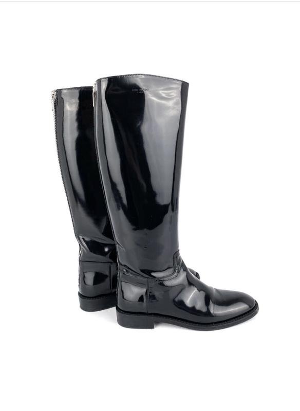 Femme Yves Saint Laurent Bottes Noir Cuir 35.5