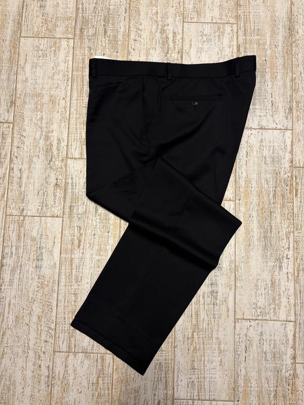 Мужские Carl Gross Брюки Чёрные Шерсть 2XL