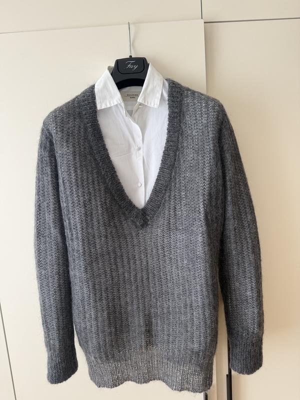 Women Weekend Max Mara Sweater Grey Alpaca L