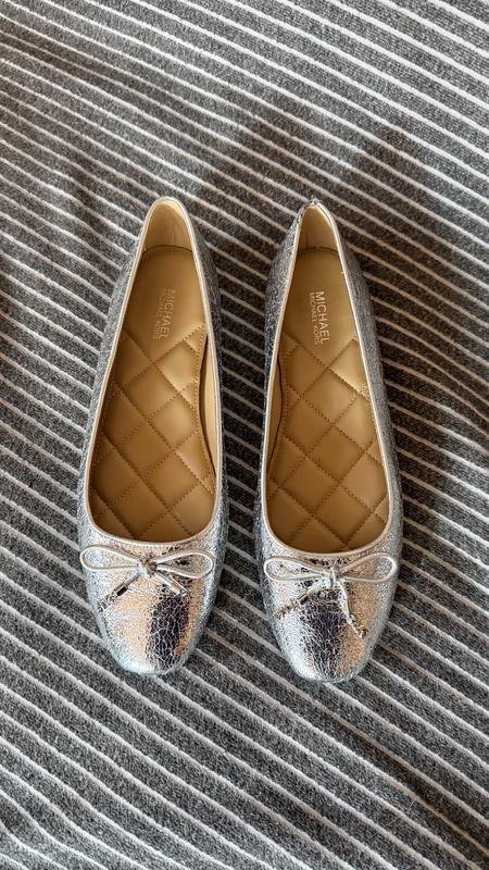 Women Michael Kors Heels Silver Leather 38.5