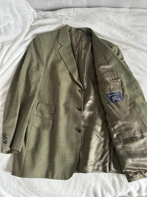 Женский Burberry Пиджак Хаки Шерсть XL