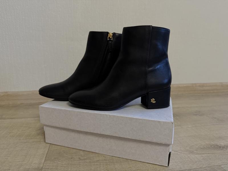 Donna Lauren Ralph Lauren Stivali Neri Pelle 37