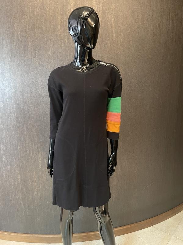 Damen Sonia Rykiel Kleid Schwarz Strick 40