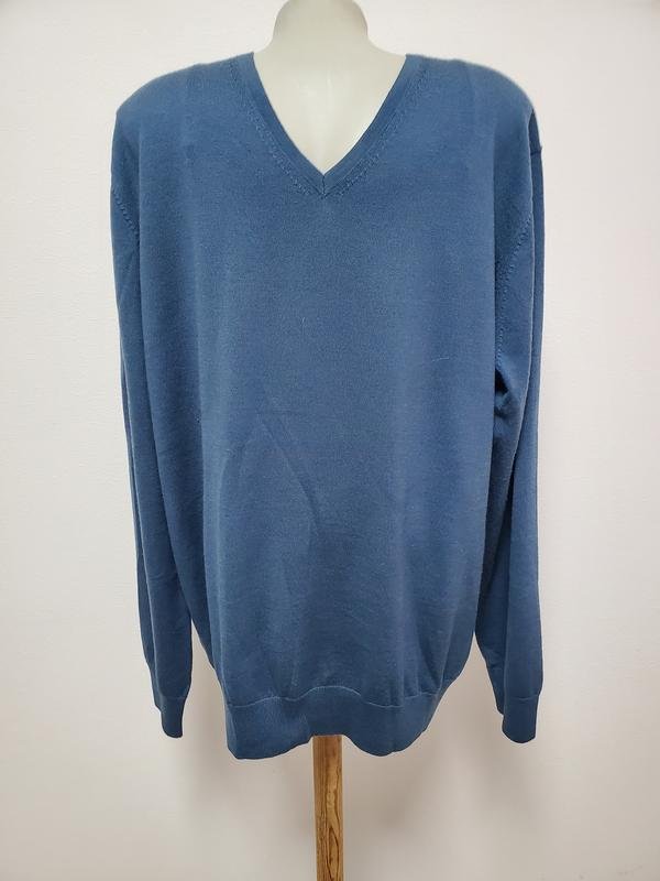 Мужской Charles Tyrwhitt Свитер Тёмно-синий Шерсть