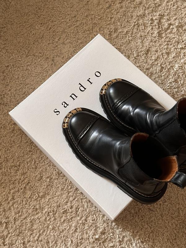 Женские Sandro Paris Ботинки Чёрный 37