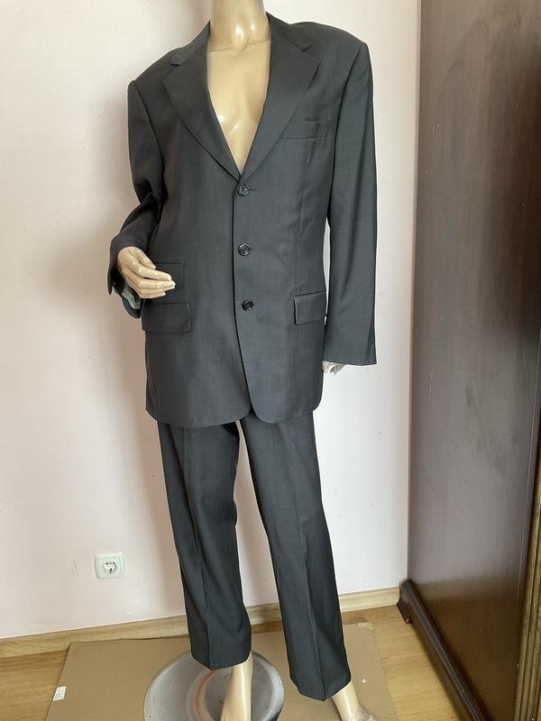 Мужской Cerruti Костюм Серый Шерсть L