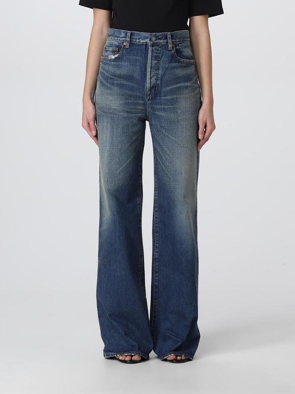 Femme Yves Saint Laurent Jeans Bleu Marine 26