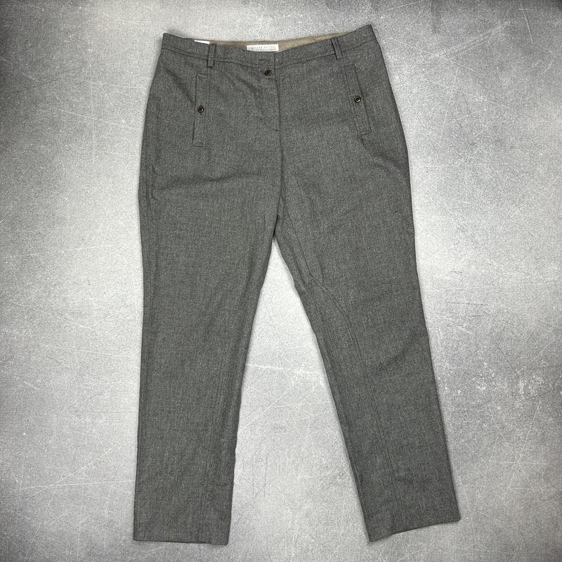 Femme Fabiana Filippi Pantalon Gris Laine L