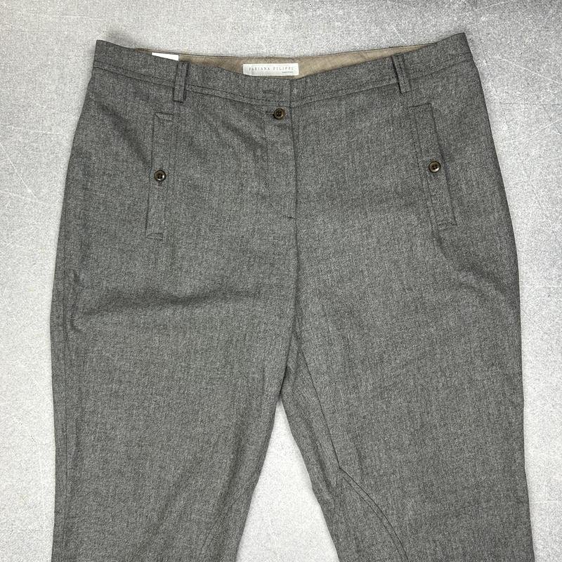 Femme Fabiana Filippi Pantalon Gris Laine L