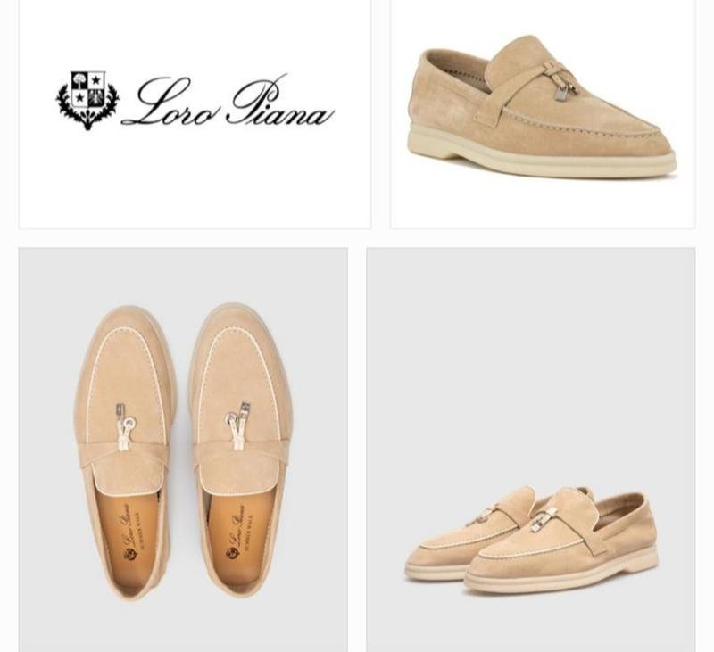Donna Loro Piana Mocassini Beige Suede 37