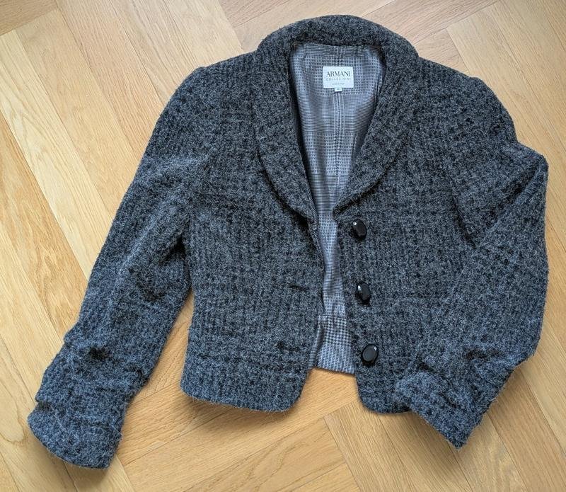 Femme Armani Collezioni Blazer Gris Laine 42