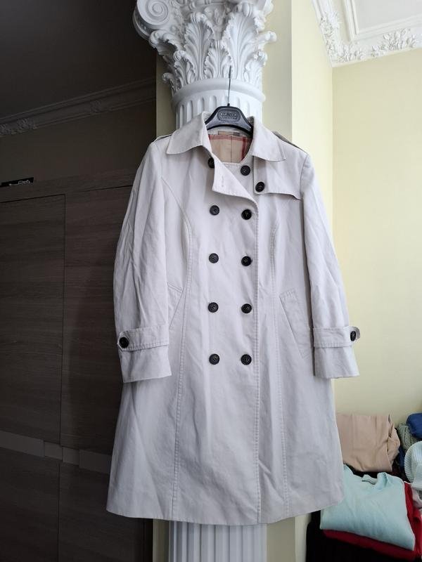 Donna Burberry Trench Bianco S