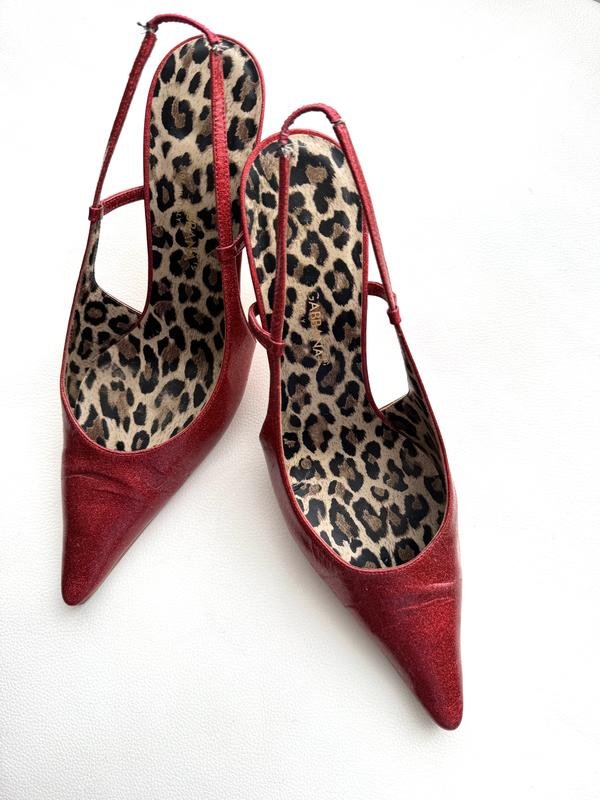 Women Dolce & Gabbana Heels Red Leather 39