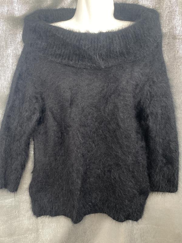 Women Monsoon Sweater Black Angora M