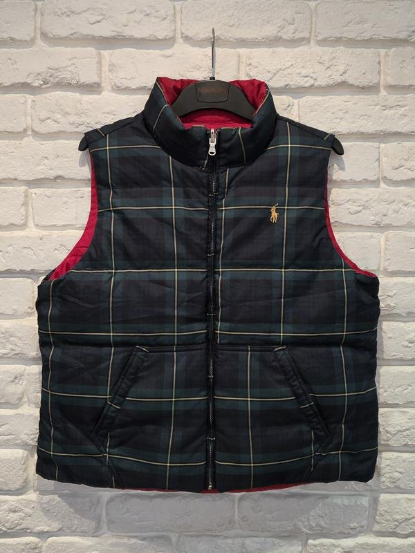 Damen Polo Ralph Lauren Weste Rot Polyester XS