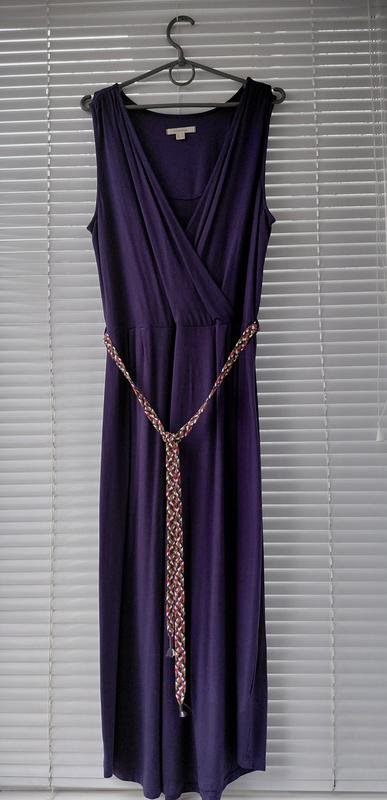 Damen White Stuff Kleid Marineblau Viskose L