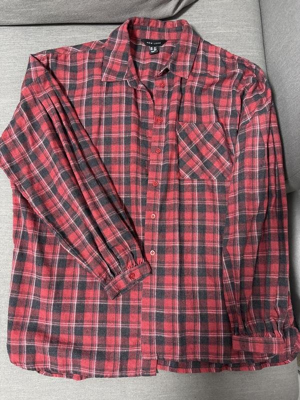 Femme New Look Chemise Rouge Coton M