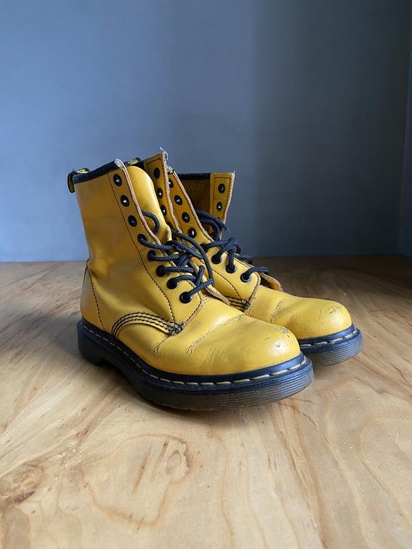 Donna Dr. Martens Stivali Gialli 36