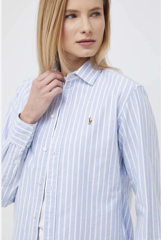 Damen Polo Ralph Lauren Hemd Weiß Baumwolle L