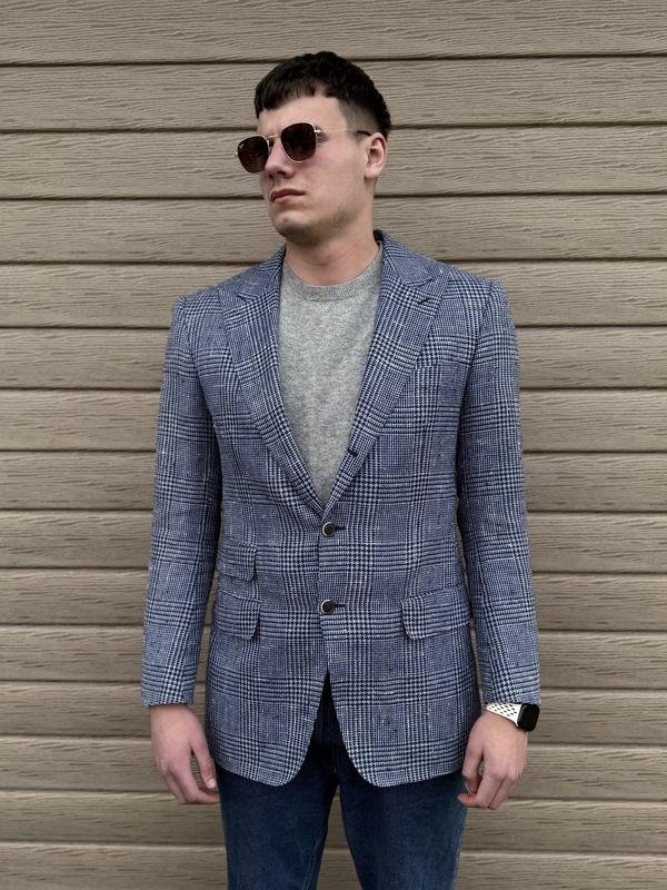 Мужской Suitsupply Пиджак Тёмно-синий Хлопок 52